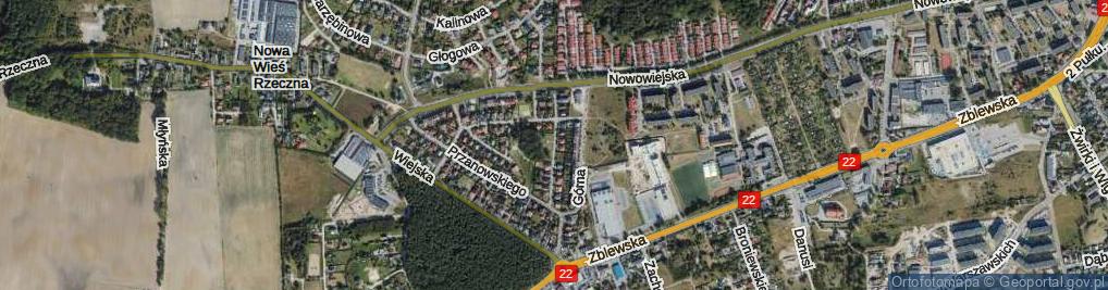 Zdjęcie satelitarne Sędzickiego Franciszka ul.